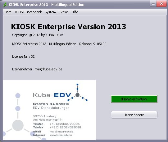 KIOSK Enterprise 2013