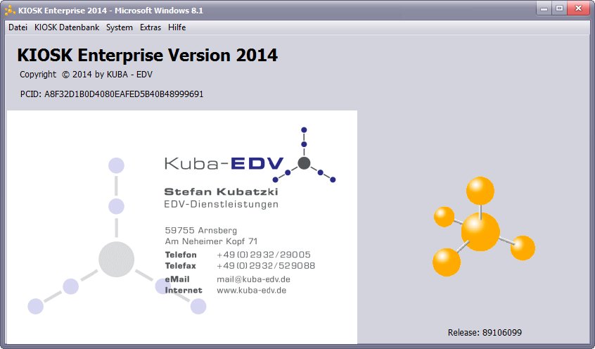 KIOSK Enterprise 2014 screenshot