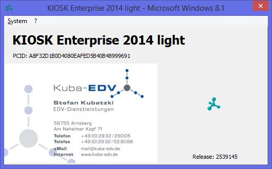 KIOSK Enterprise 2014 light screenshot